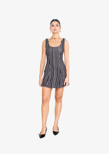 Load image into Gallery viewer, Black Stripes Mini Dress

