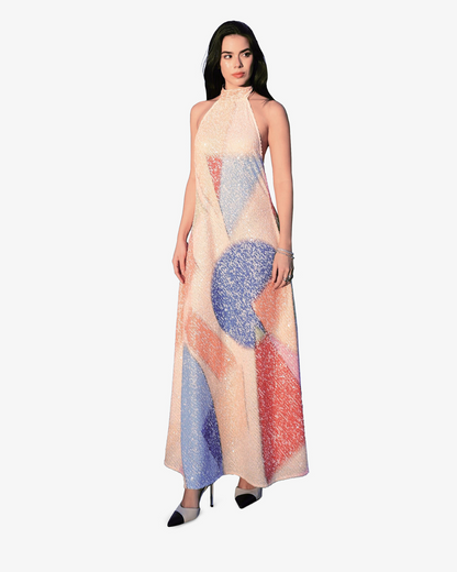 'Figuras' Sequins Maxi Dress (Colors)