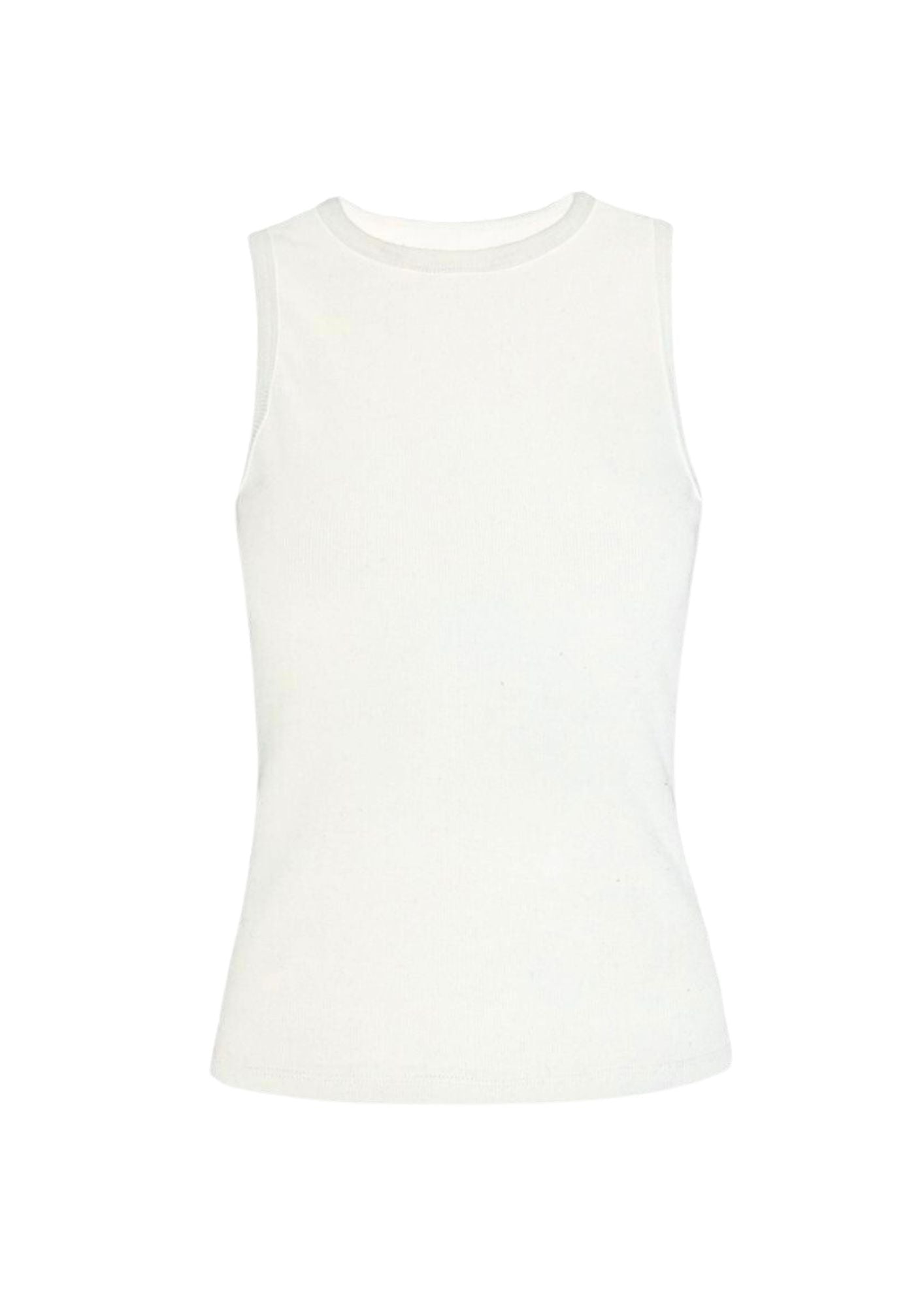 Heavyweight White Cotton Tank