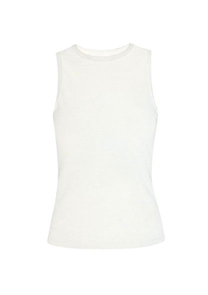 Heavyweight White Cotton Tank