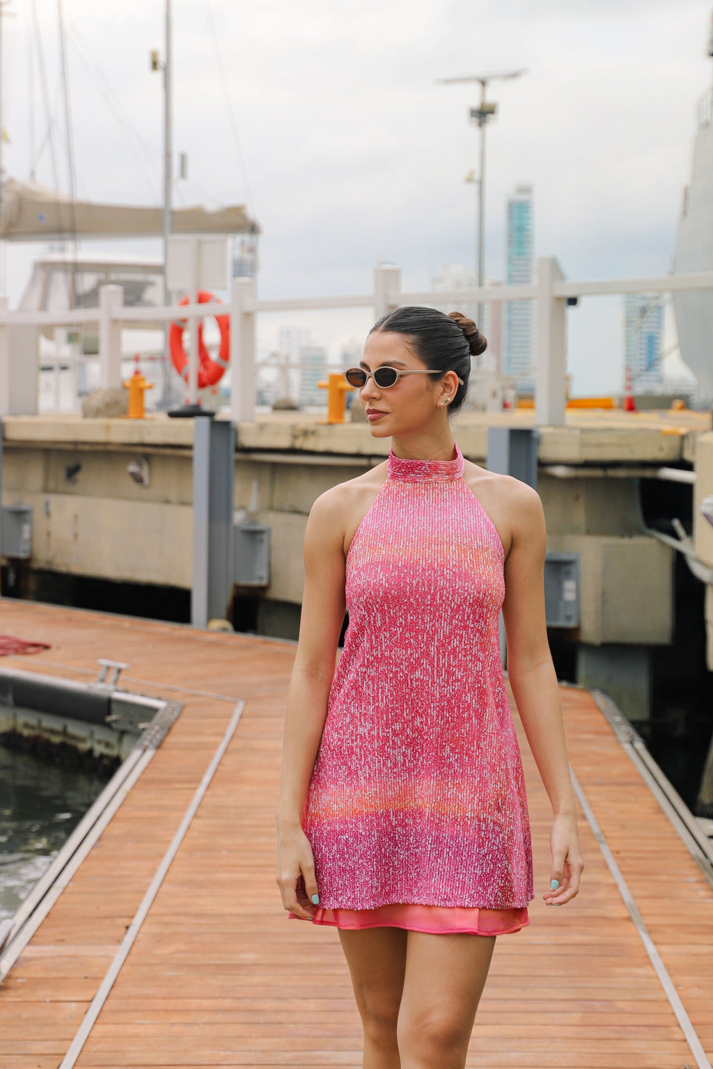 Sequins Mini Dress - Rothko