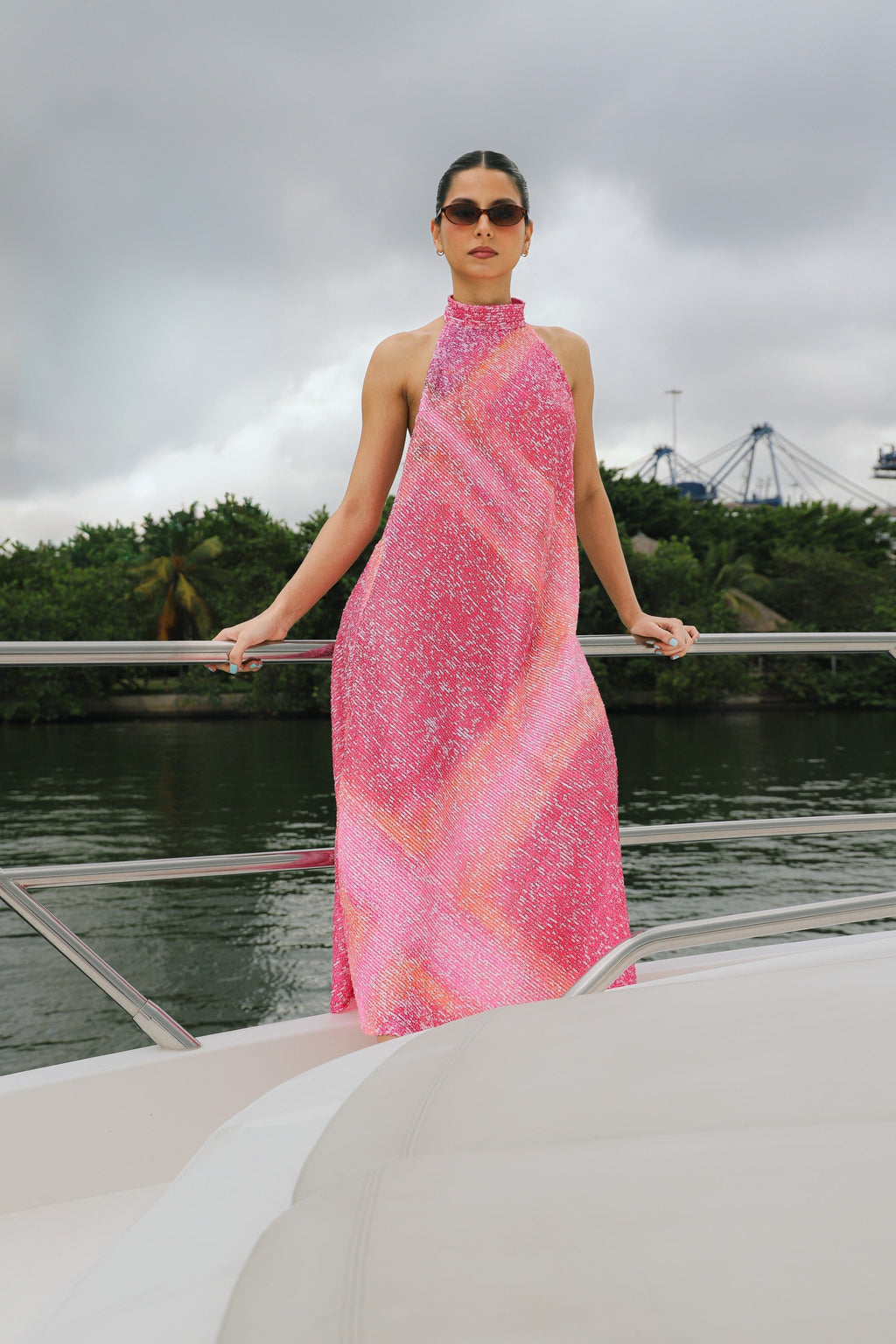 Sequins Halter Dress - Rothko