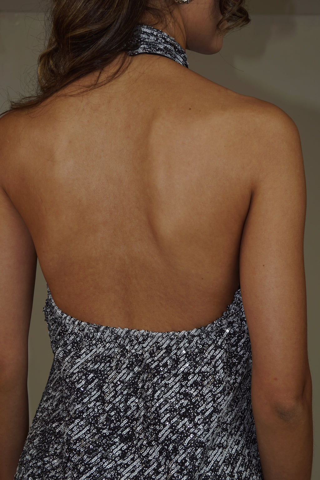 Sequins Mini Dress - Everybody's Town (B&W)