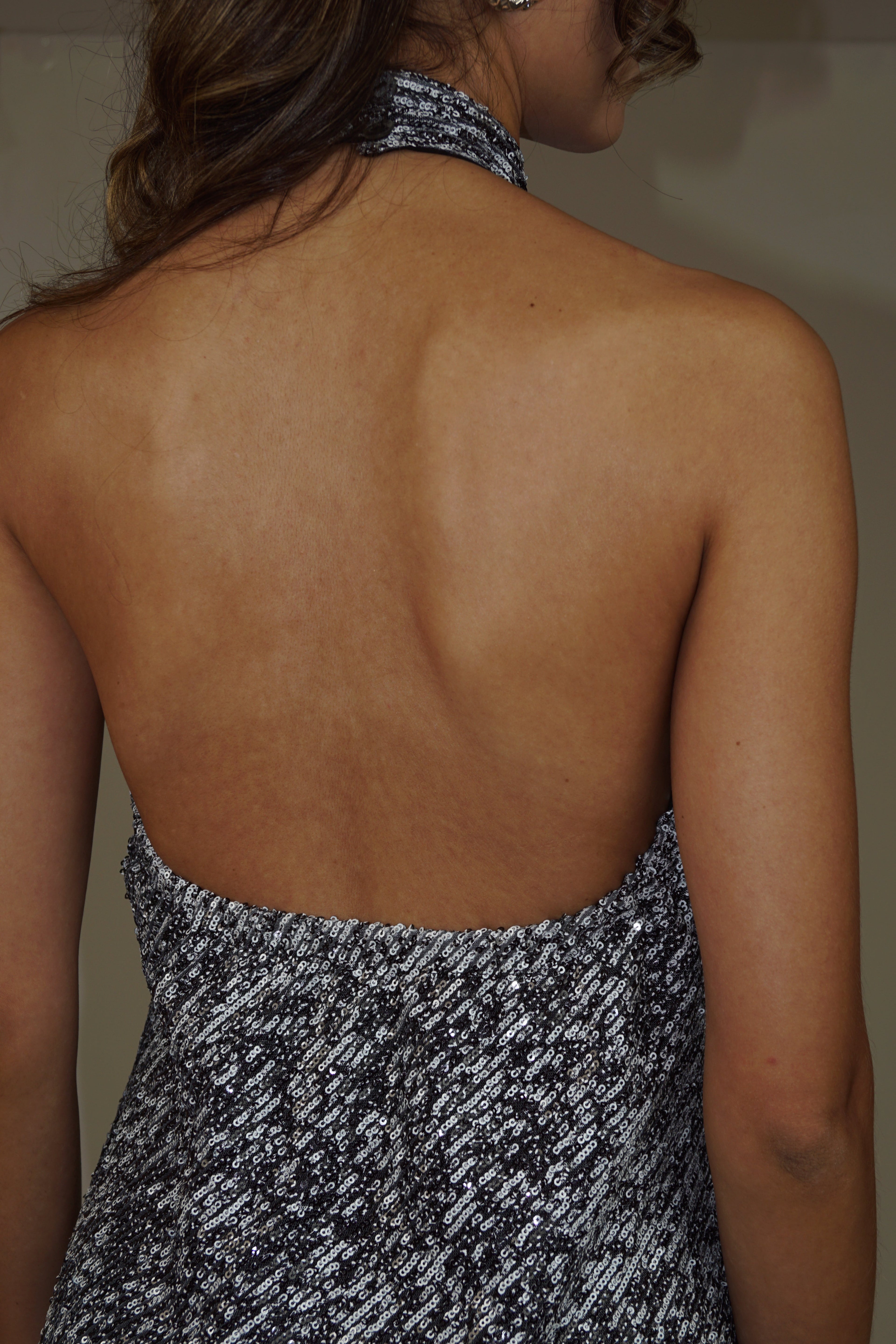 Sequins Mini Dress - Everybody's Town (B&W)