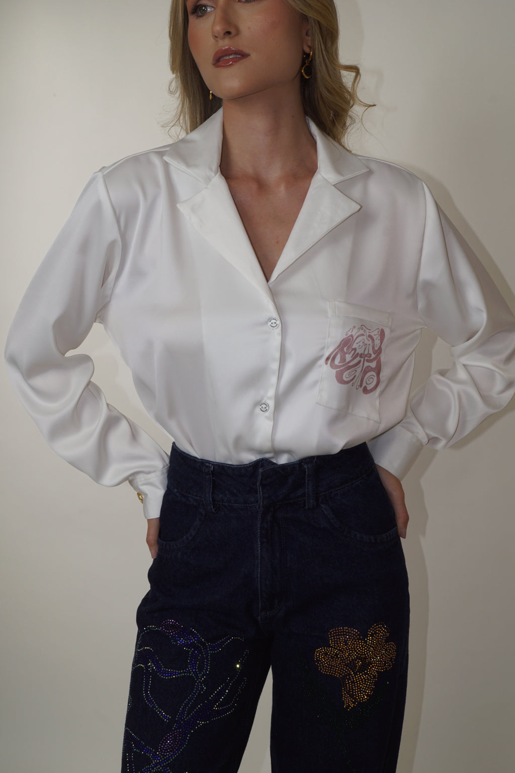 White Conversation Shirt