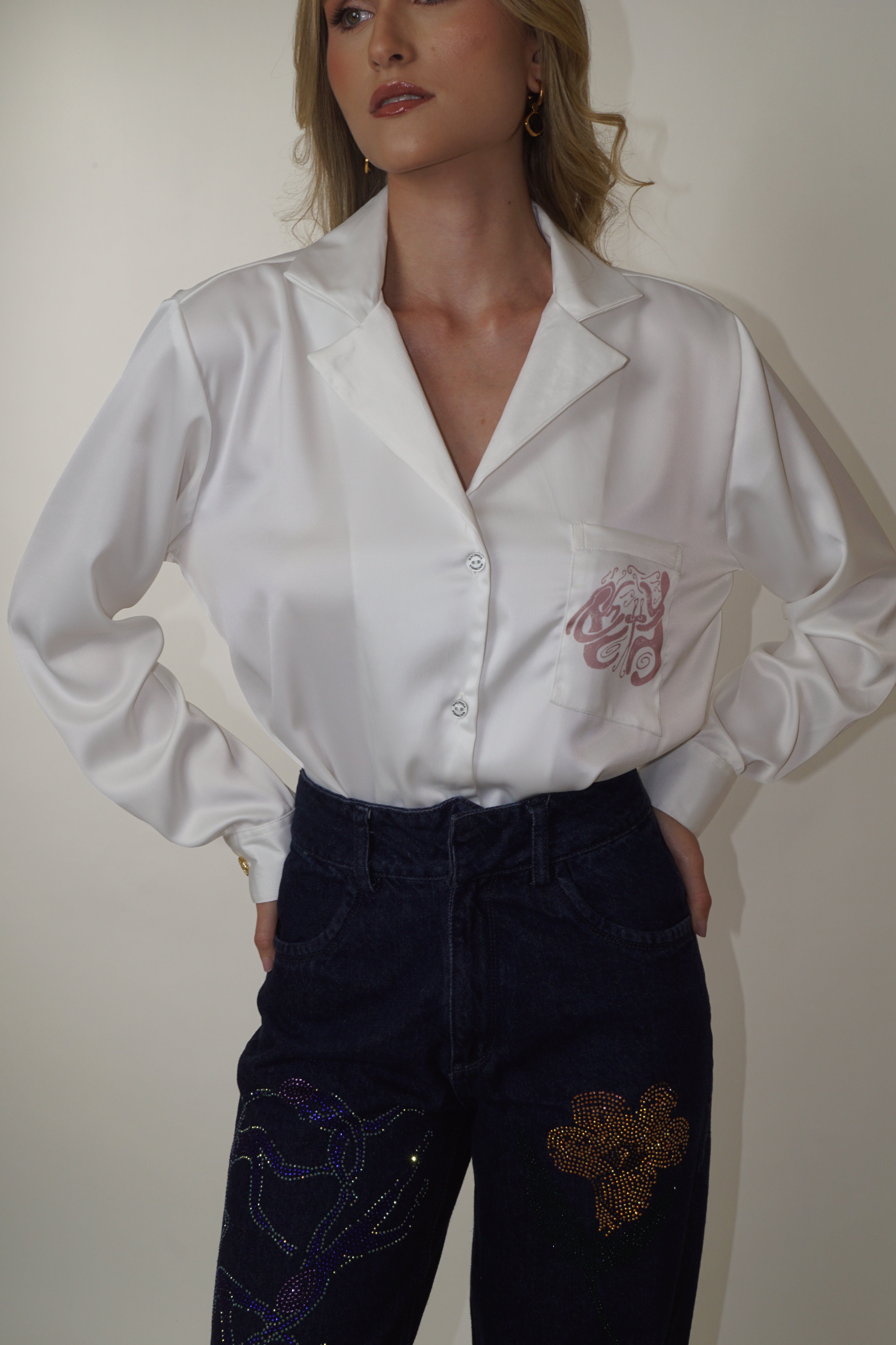 White Conversation Shirt