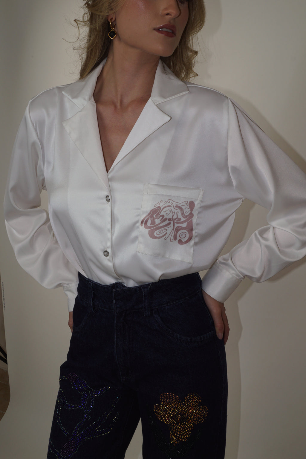 White Conversation Shirt