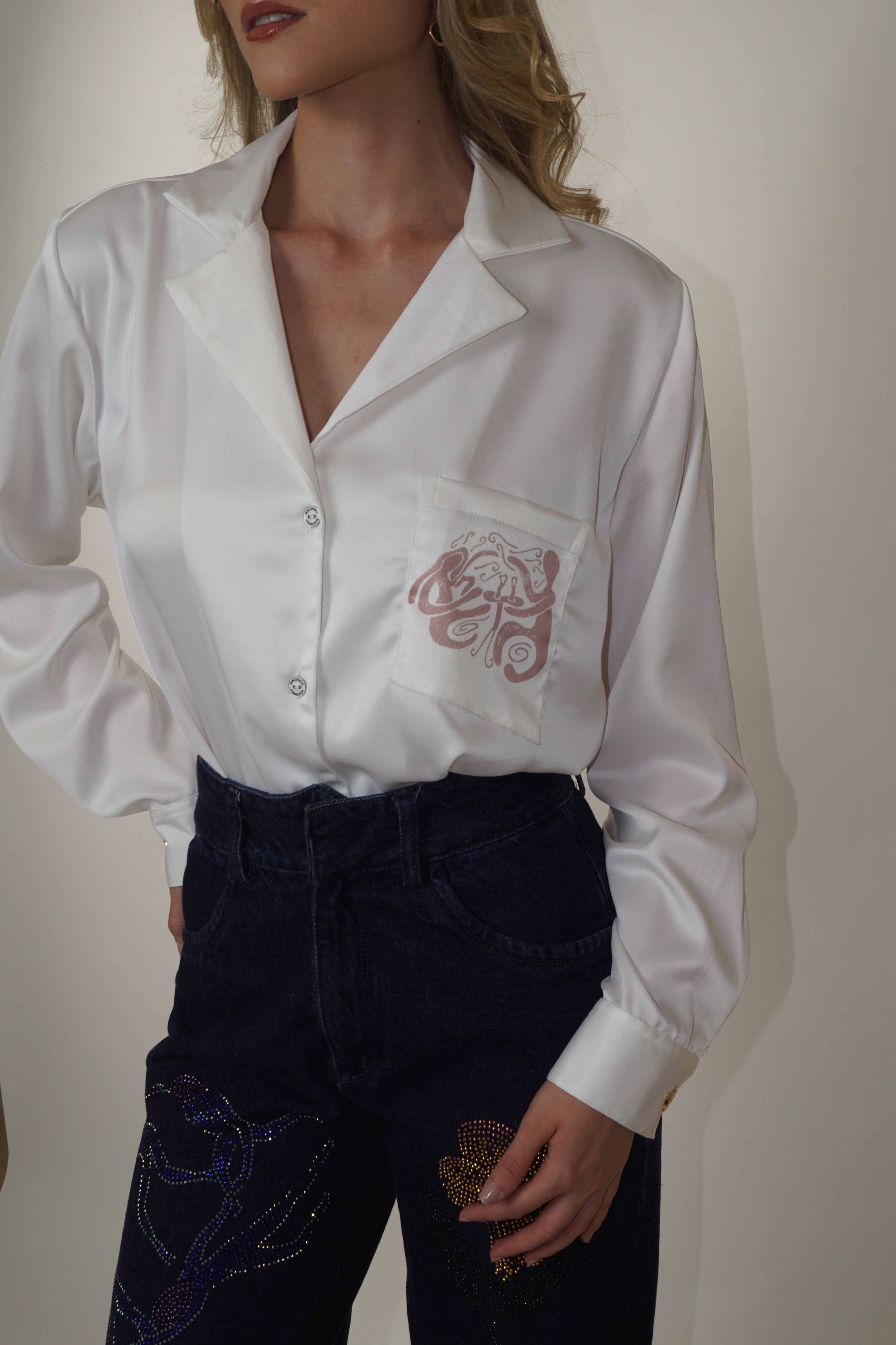 White Conversation Shirt