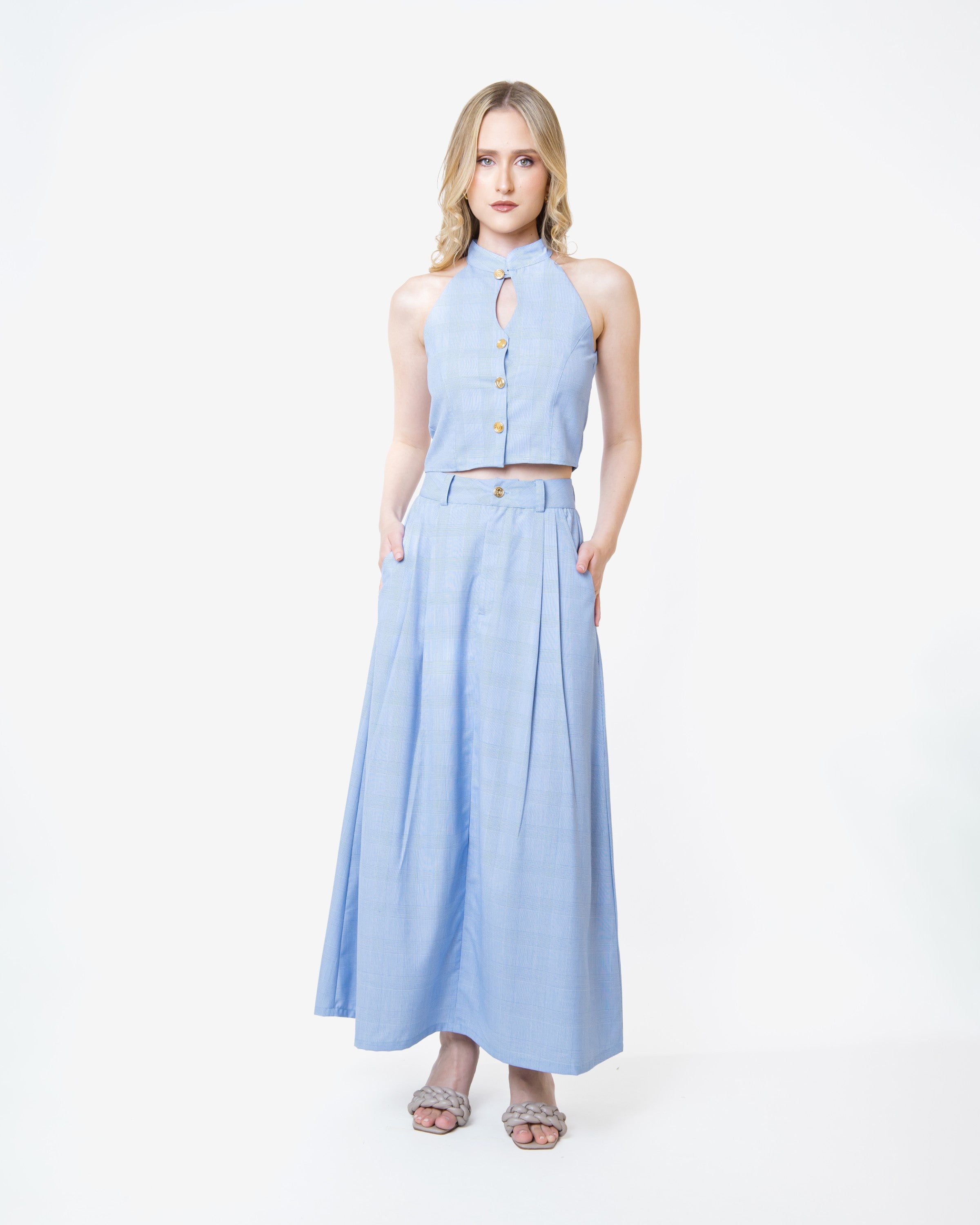 Sky Blue Agenda Skirt