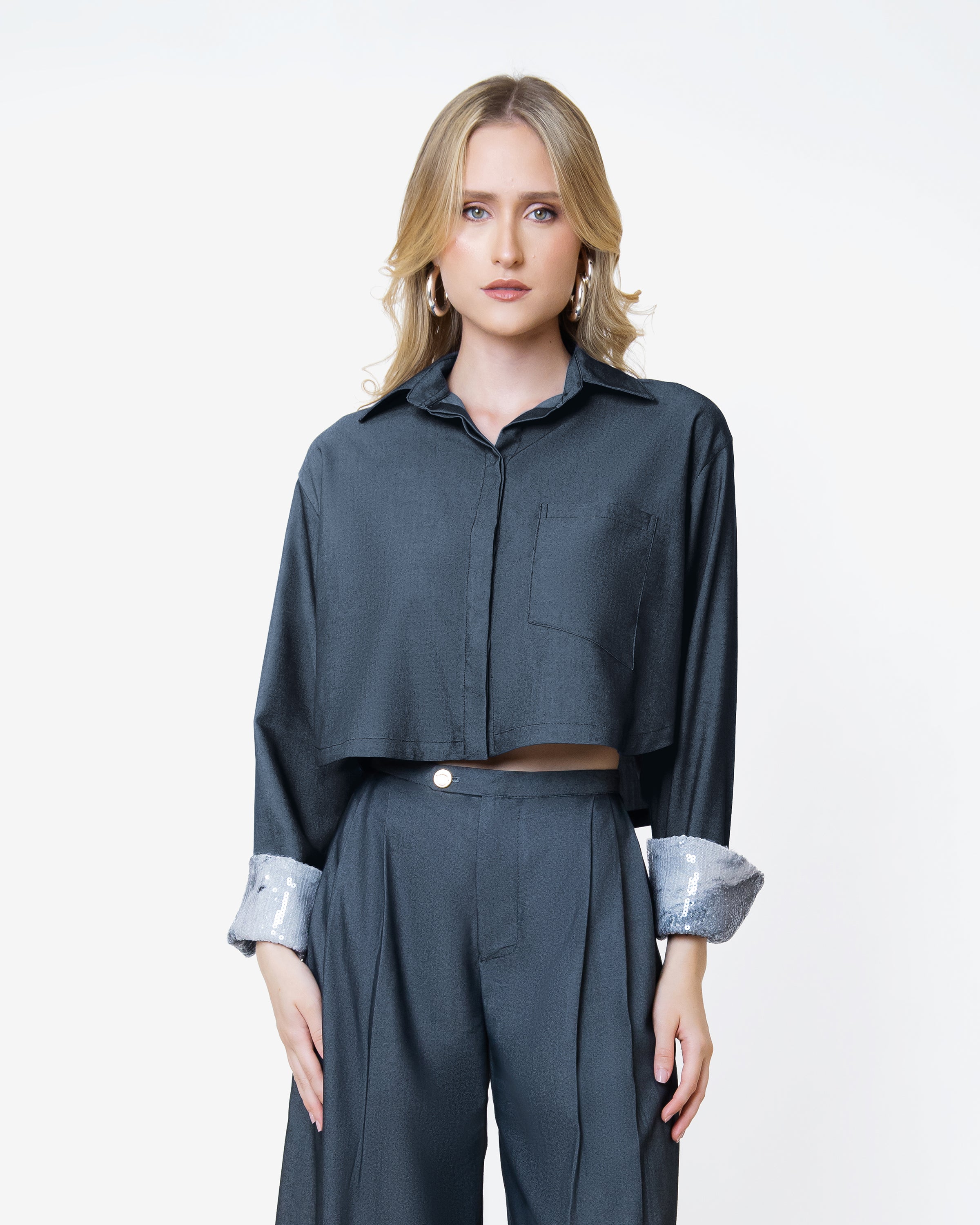 Dark Gray Twist Shirt