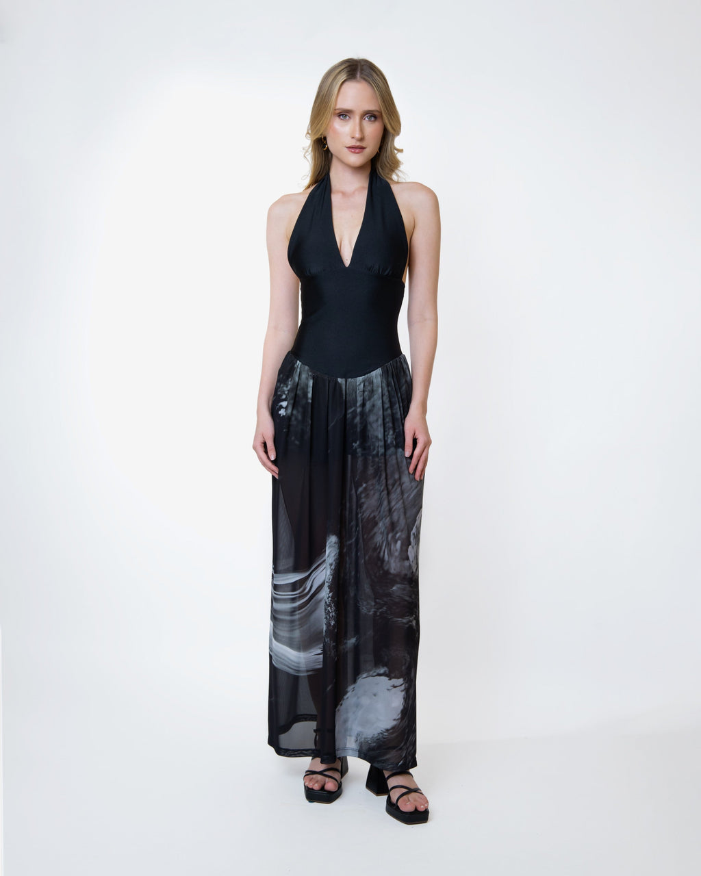 Sculpt Dress - Everybody's Town (B&W)