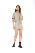 Load image into Gallery viewer, Premium Checkered Pattern Mini Dress
