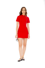 Load image into Gallery viewer, Structured Mini Dress in Red
