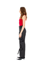 Load image into Gallery viewer, Cargo Pant in Black Viscose
