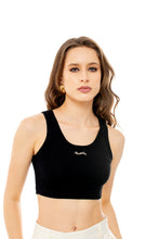 Load image into Gallery viewer, Heavyweight Black Cotton Top
