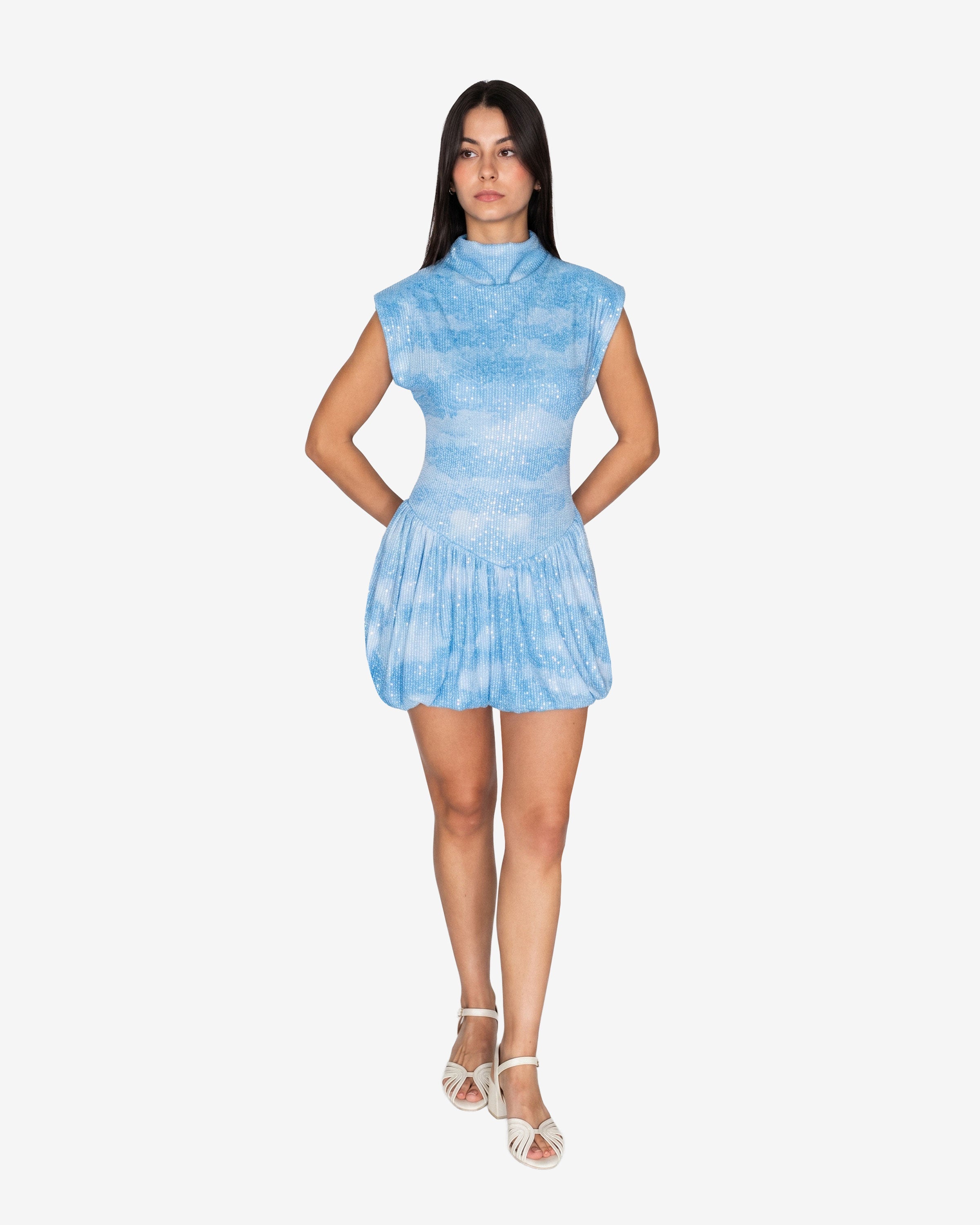 Midnight Sequin Mini Dress