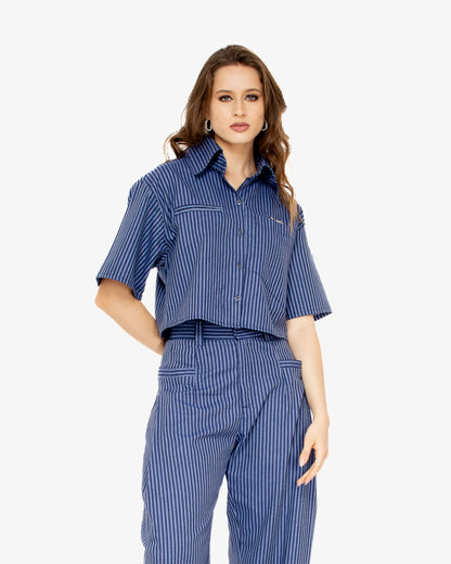 Premium Blue Stripes Shirt