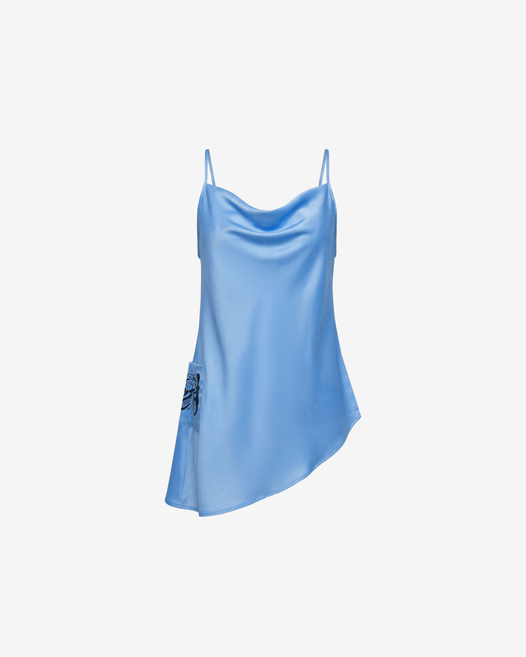 Conversation Cowl Cami Top - Blue