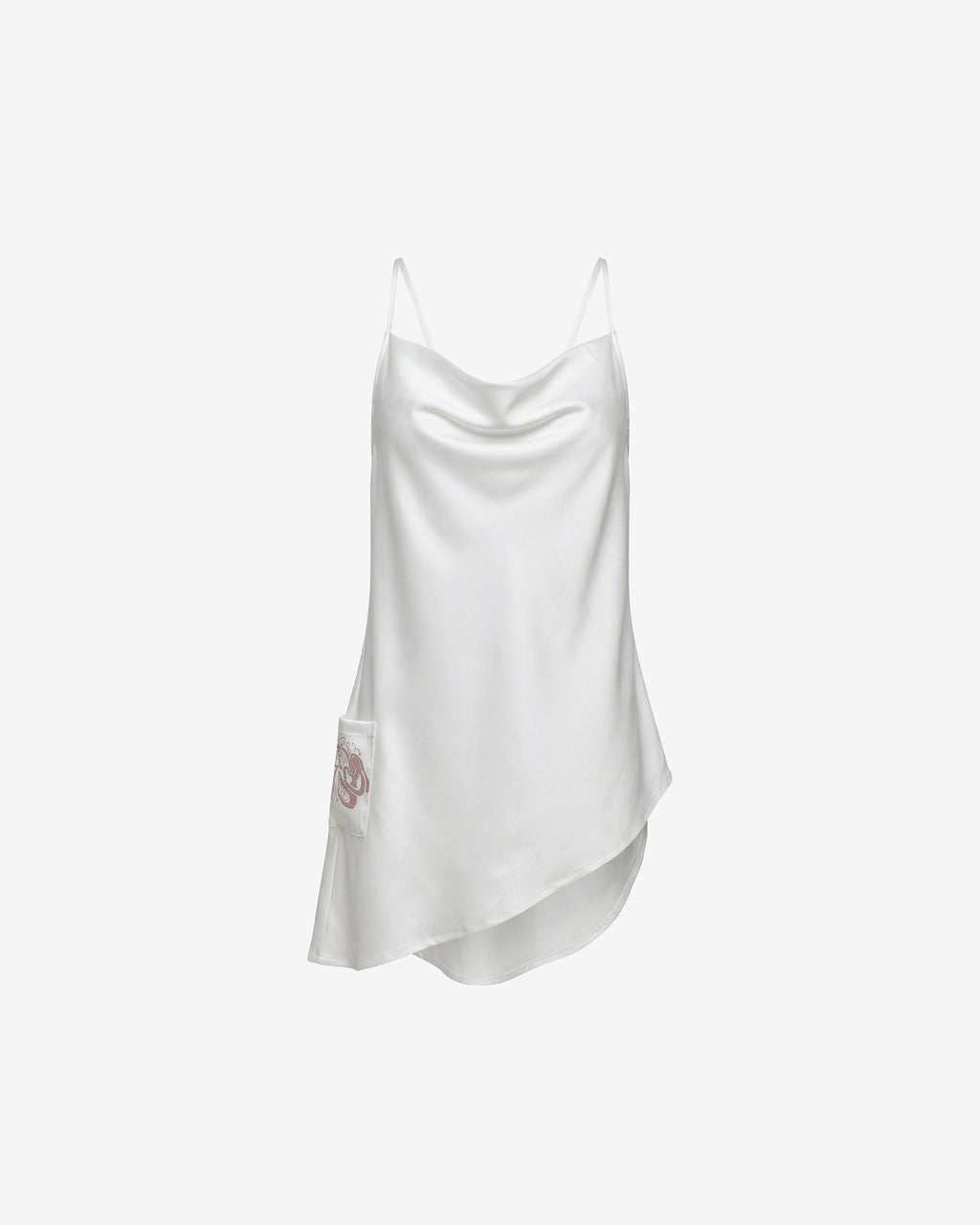 Conversation Cowl Cami Top - White