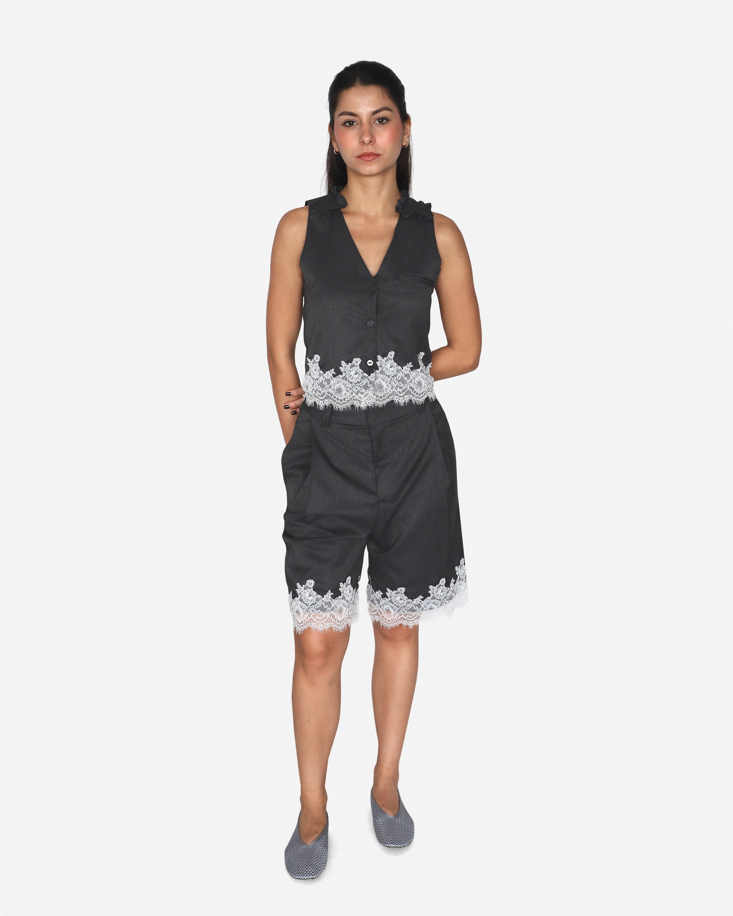 Dusk Lace Vest
