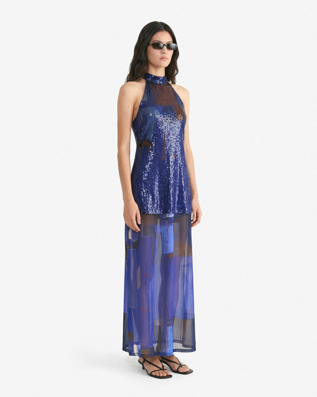 Halter Sequin Dress - Diving