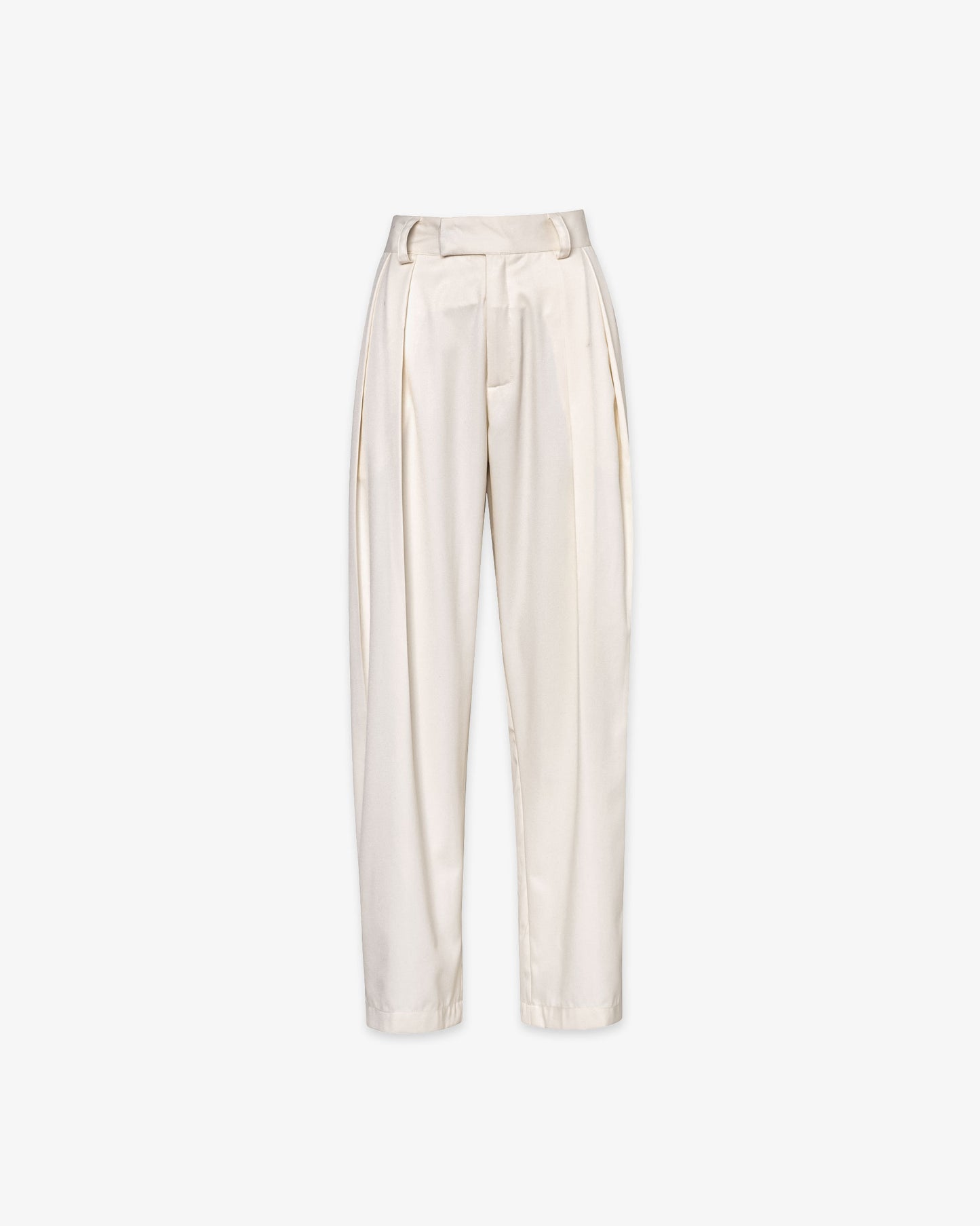 Pleated Trousers in Off-White