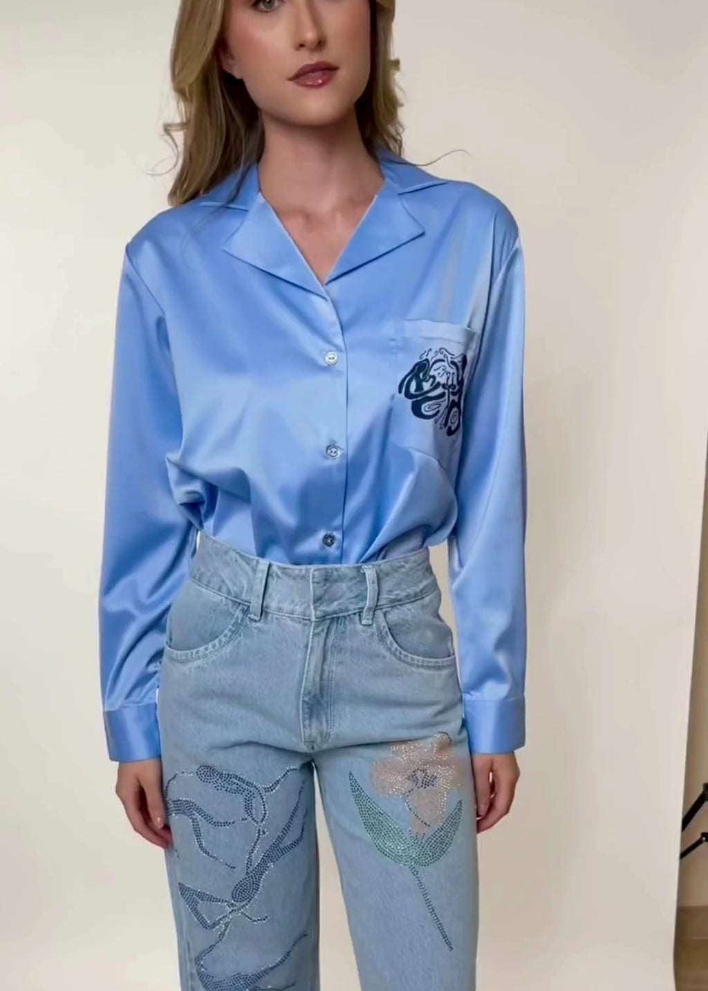 Blue Conversation Shirt