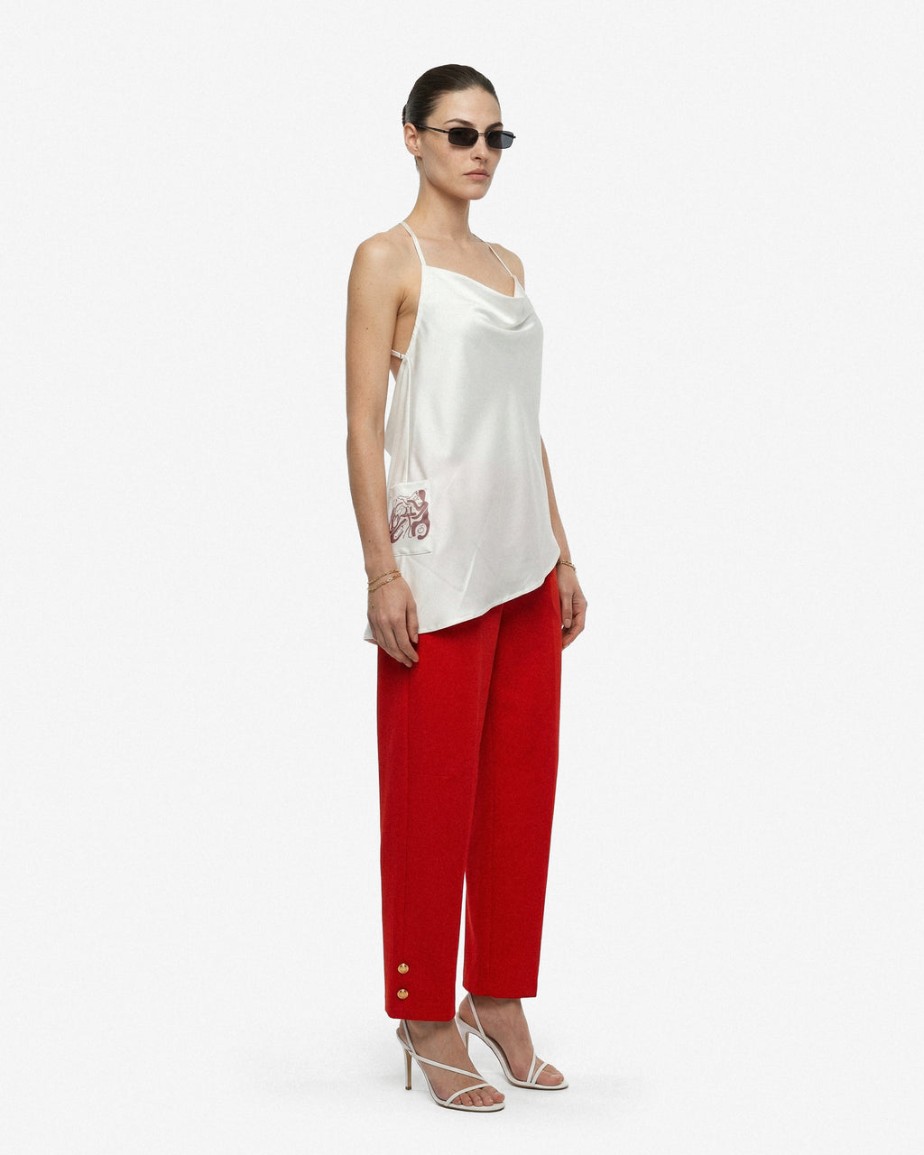 Red Canvas Pant